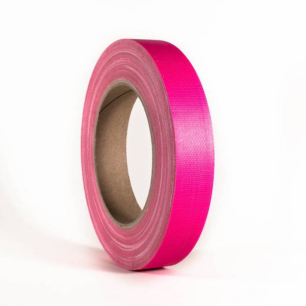 ADAM HALL 58064NPIN - Gaffer Klebeband (hohe Klebekraft | Breite: 19,0mm | Länge: 25,0m ) - neonpink
