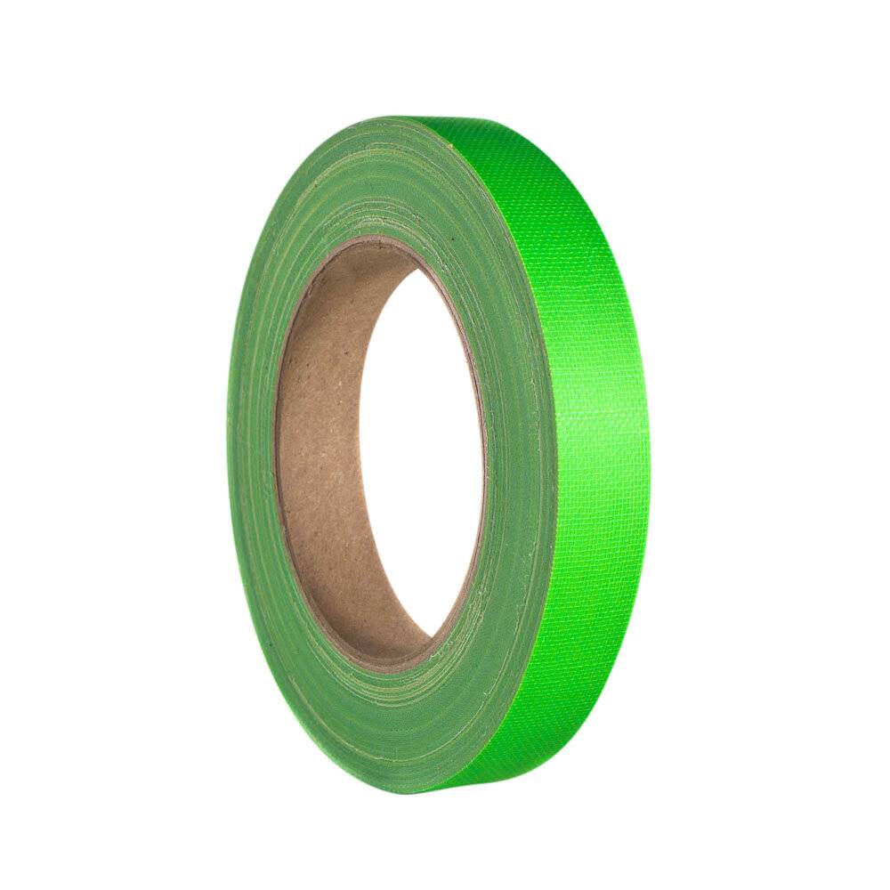 ADAM HALL 58064NGRN - Gaffer Klebeband (hohe Klebekraft | Breite: 19,0mm | Länge: 25,0m) - neongrün-0