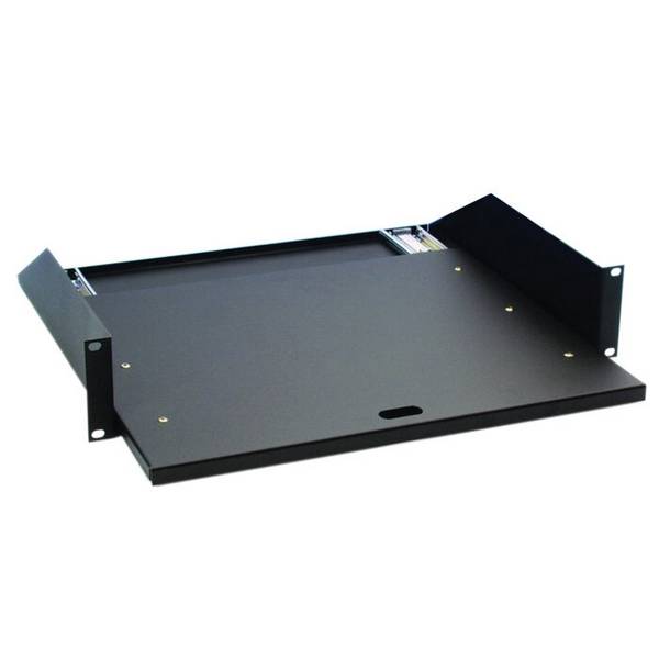 19" Rackwanne 2 HE mit Auszugsschienen