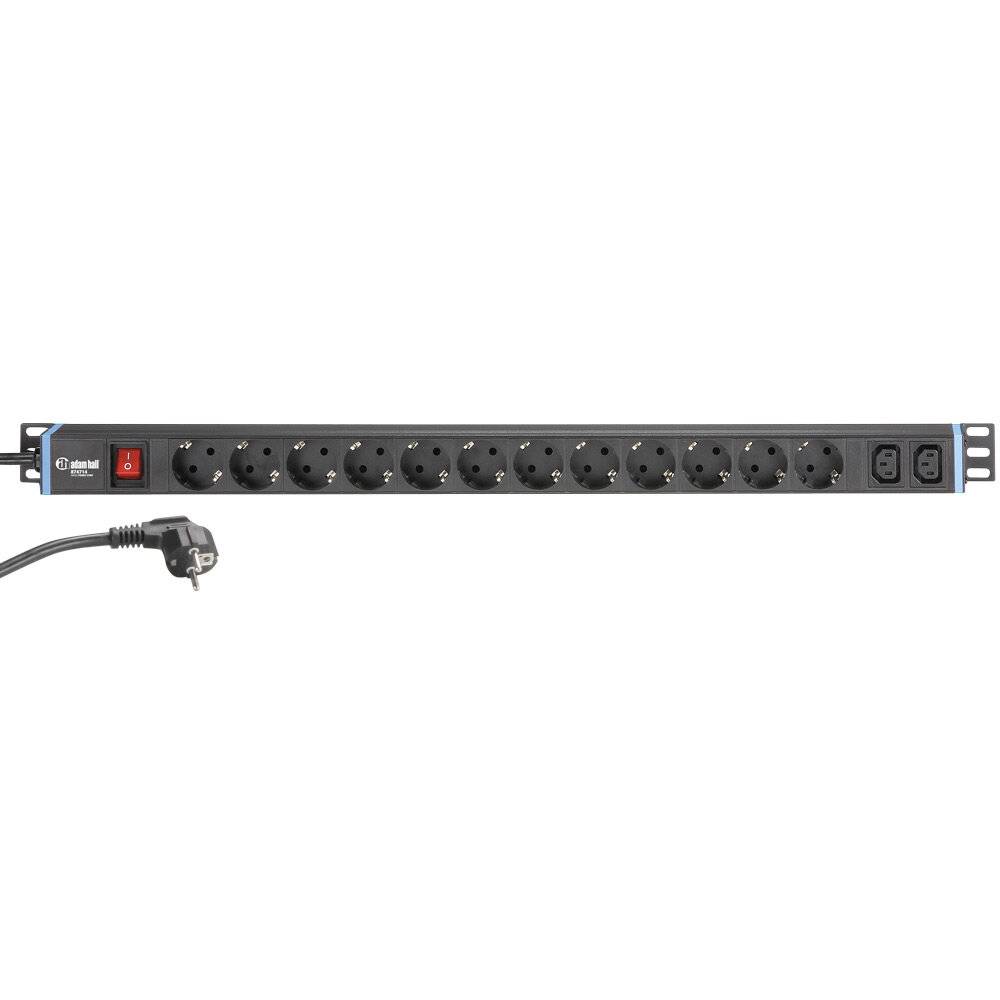 Stromverteiler mit 12 SCHUKO DOSEN +IEC DOSEN-6