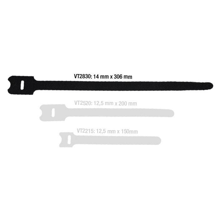 Klett Kabelbinder 306 x 28 mm schwarz-0