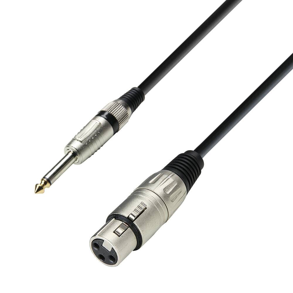 Mikrofonkabel XLR female auf 6,3 mm Klinke mono 6 m-0