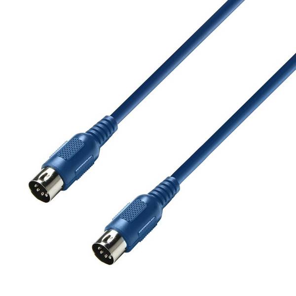 MIDI Kabel 0,75 m blau