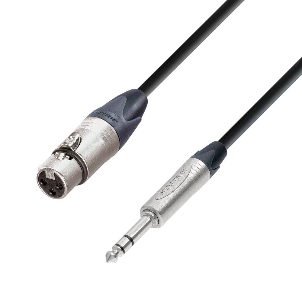 Mikrofonkabel Neutrik XLR female auf 6,3 mm Klinke stereo 5 m-0