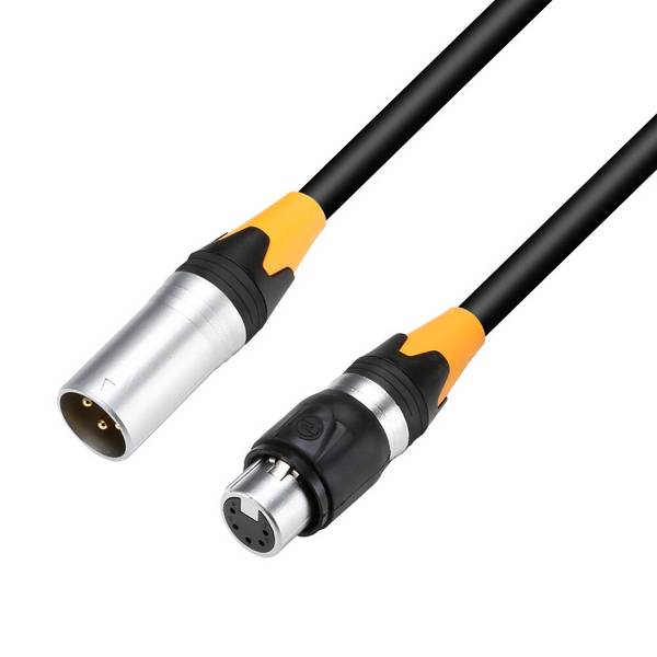 DMX-Adapter XLR female 5-polig auf XLR male 3-polig 20 cm, IP65