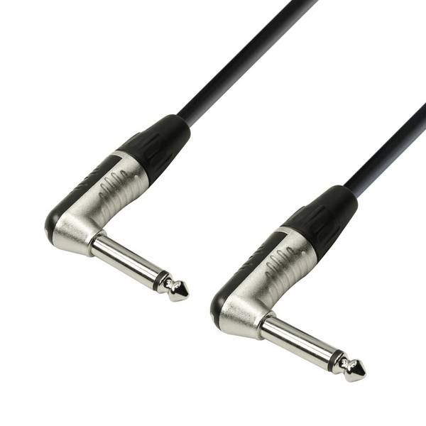 Instrumentenkabel REAN 6,3 mm Winkelklinke mono auf 6,3 mm Winkelklinke mono 0,9 m