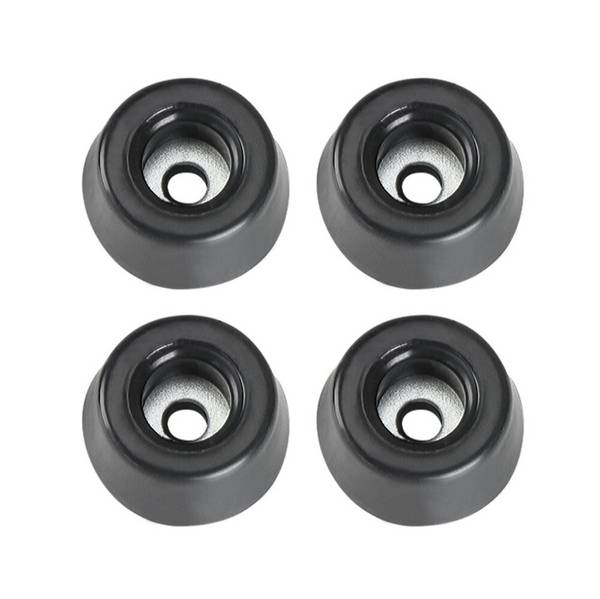 4er Set Gummifuß 20 x 9 mm schwarz im Beutel