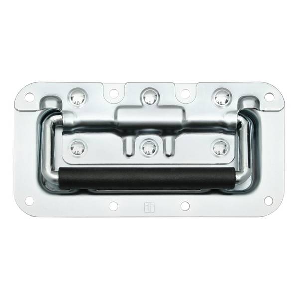 Klappgriff klein gefedert in Einbauschale 8 mm tief