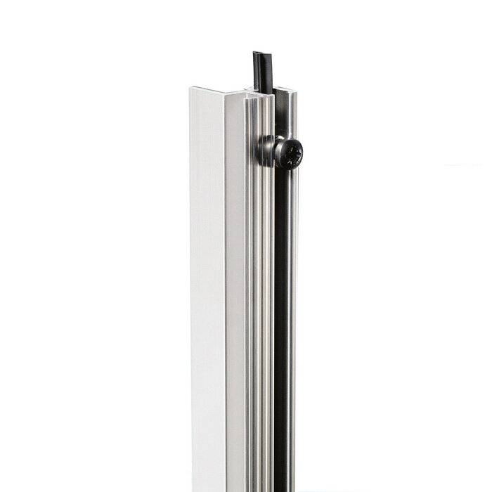 Rackschiene Aluminium stufenlos mit Gummikeder-0