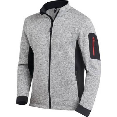 Strick-Fleece-Jacke CHRISTOPH, grau-schwarz, Gr.2XL - Artikel: 4030646284065-0