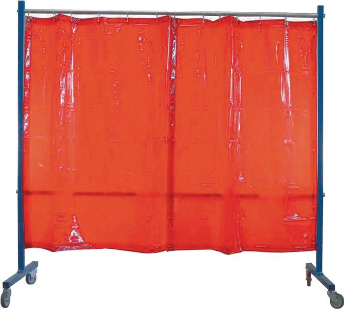 Schutzwand TransFlex H.1950mm B.2100mm 1-teilig,fahrb.rotorange T40 SINOTEC-0