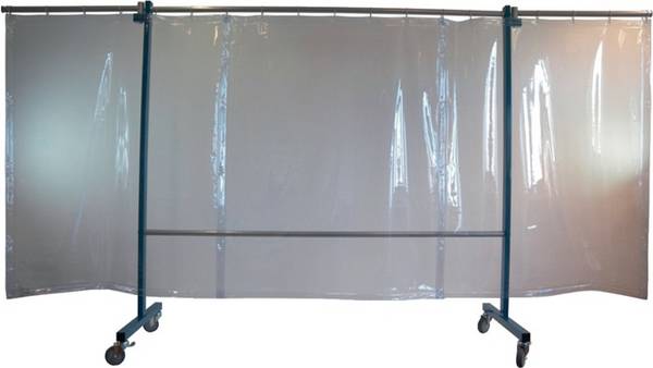 Schutzwand TransFlex H.1950mm B.2100mm 3-teilig,fahrb.glaskar T0 SINOTEC