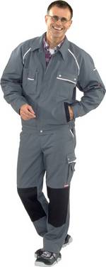 Bundjacke Canvas 320 Gr.52 grau/schwarz PLANAM