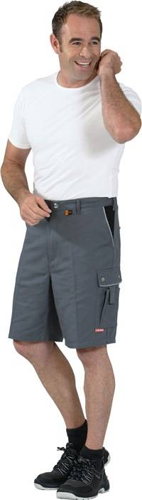 Short,Canvas, 320 g/qm, Gr.M,grau/schwarz-0