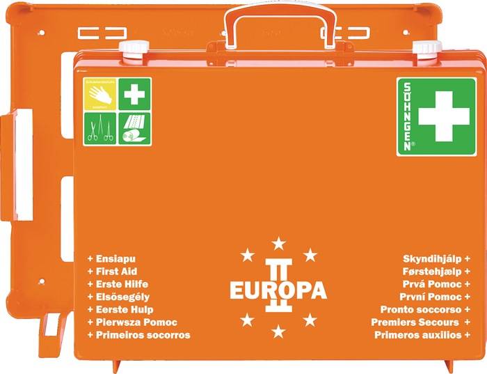 Erste Hilfe Koffer EUROPA II B400xH300xT150ca.mm orange SÖHNGEN