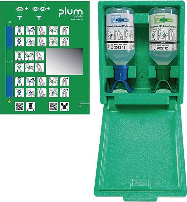 Augennotfallstation DUO 1x0,5l pH Neutral DUO,1x0,5l Augenspüllösung DUO PLUM-0