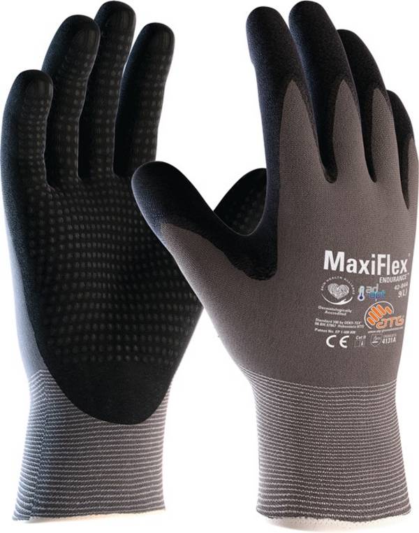 Handschuhe MaxiFlex Endurance with AD-APT 42-844 Gr.9 grau/schwarz