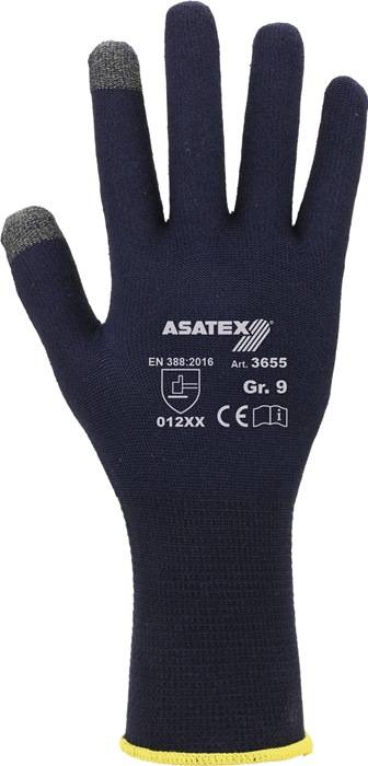 Feinstrickhandschuhe f.Smartphones u.Touchscreens Gr.8 dunkelblau