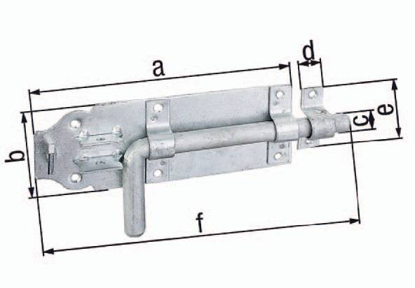 Bolzenr. L.180mm B.70mm STA TZN Ausschub 49mm GAH-0