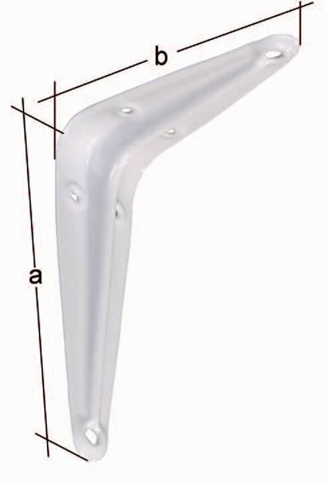 Konsole L.100mm H.125mm STA weiß lack.Trgf.39kg GAH