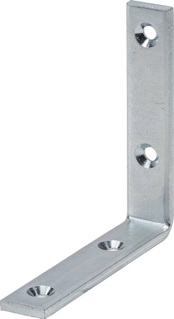 Winkel sta.L.120mm B.20mm S.5mm STA blau verz.Loch-D.6mm VORMANN