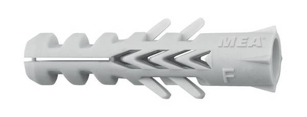 Normaldübel F Spreizdübel Flossendübel für Beton Vollstein Vollbaustoffe 10 x 50 mm - 50 Stück