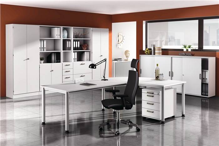 Hammerbacher Schreibtisch 120x80cm eiche VHS12/E/S