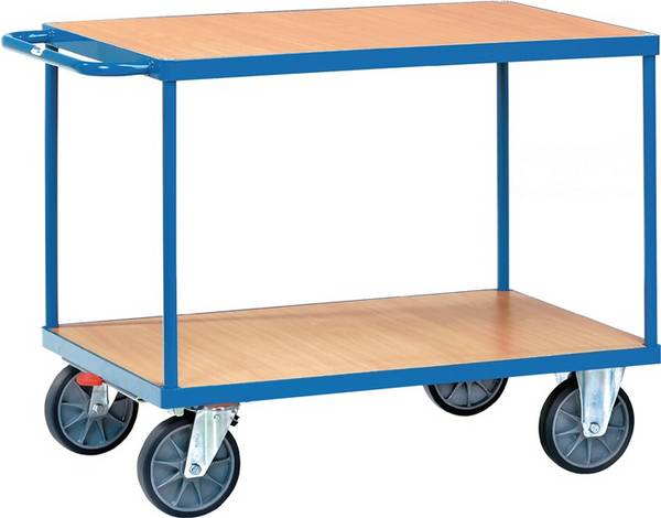 Tischwagen 2 Ladeflächen L1000xB700mm brillantblau Trgf.600kg