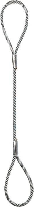 Drahtseilschlinge offen L1000xD12mm 1-strängig m.2 Schlaufen-1