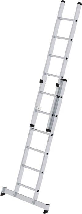 MUNK Schiebeleiter mit nivello-Traverse 2x18 Sprossen-1