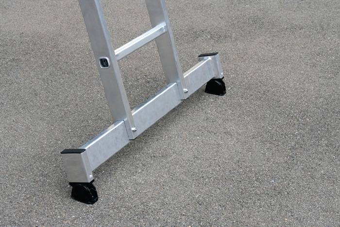 MUNK Schiebeleiter mit nivello-Traverse 2x18 Sprossen-2