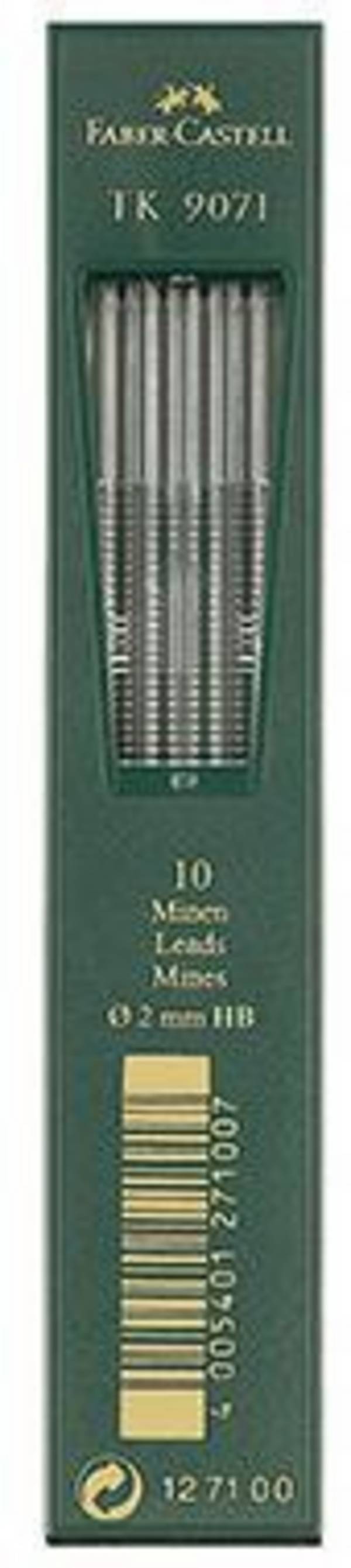 Faber-Castell Fallmine TK 9071 127100 2mm HB 10 St./Pack.