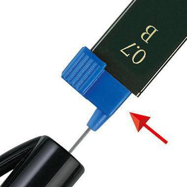 Faber-Castell Feinmine SUPER POLYMER 0,7mm HB schwarz 12 St./Pack. ·-2