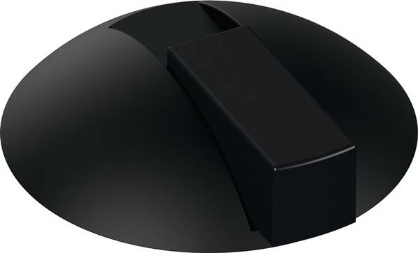 Bodentürpuffer 625B 90 D.85mm H.22,5mm Ku.90 tiefschwarz ma Dübelmontage HEWI