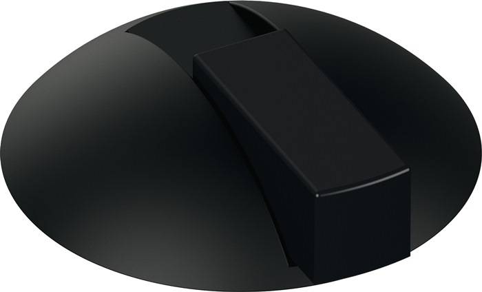 Bodentürpuffer 625B 90 D.85mm H.22,5mm Ku.90 tiefschwarz ma Dübelmontage HEWI-0