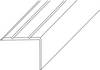 LM-Treppenwinkel 25x20mm L.1000mm Alu.silberf.elox.eins.gel.PG