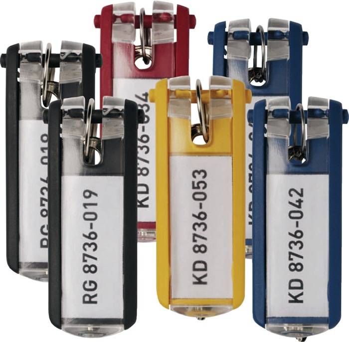 Schlüsselanhänger Key Clip farbig sortiert Ku.