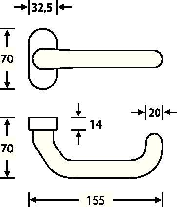 Preisbild für Feuerschutzdrückerlochteil 06 1146 VA 6204 4-KT.9mm
