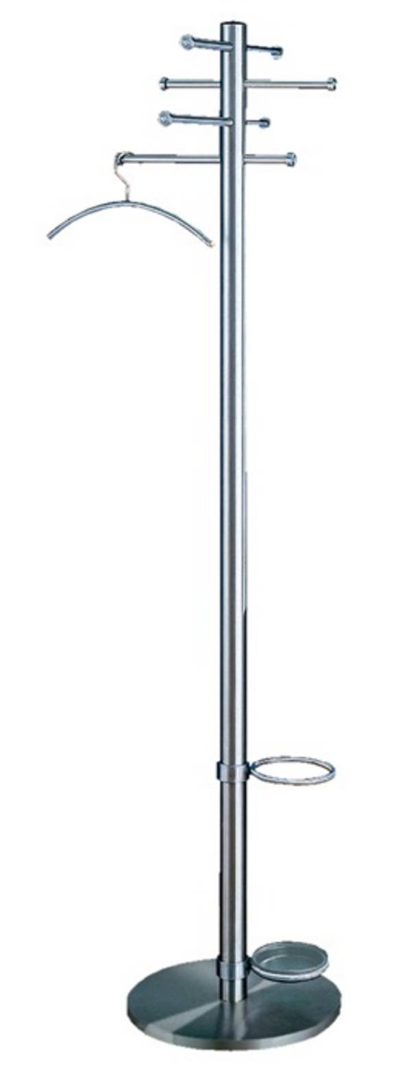 Garderobenständer H.1800mm 8 Hut-/Mantelhaken o.Schirmhalter