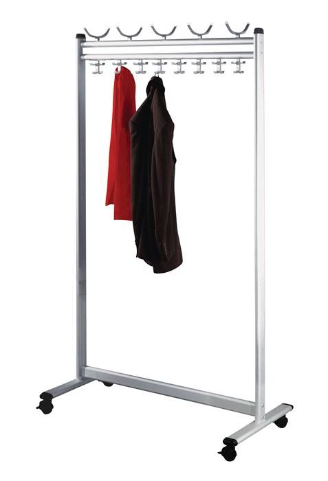Reihengarderobenständer 14 Hut-/52 Mantelh.B.550mm H.1800mm-0