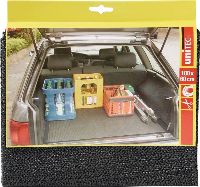 Kofferraummatte PVC grau zuschneidbar,rutschhemmend L60xB100cm UNITEC-0