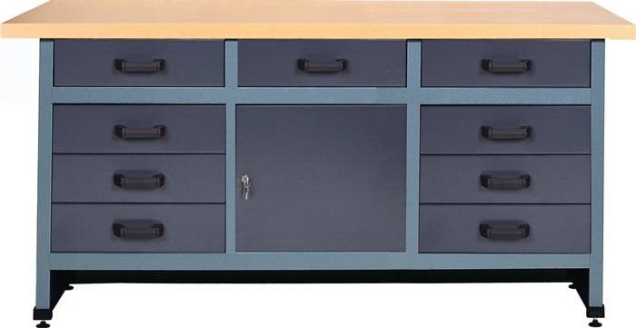 Werkbank 1700x600x840mm 9Schübe-0