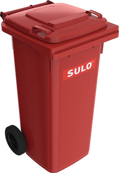 SULO Deutschland GmbH Müllgroßbehälter 120l HDPE rot fahrbar,n.EN 840 SULO 1074144-0