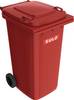 SULO Deutschland GmbH Müllgroßbehälter 240l HDPE rot fahrbar,n.EN 840 SULO 1093386