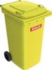Müllgroßbehälter 240l HDPE gelb fahrbar,n.EN 840 SULO