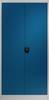 Flügeltürenschrank H1950xB950xT420mm lichtgrau/enzianblau 4BD MAUSER