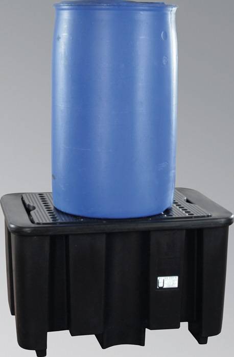 Auffangwanne 225l L1000xB680xH600mm PE m.PE-Stellebene