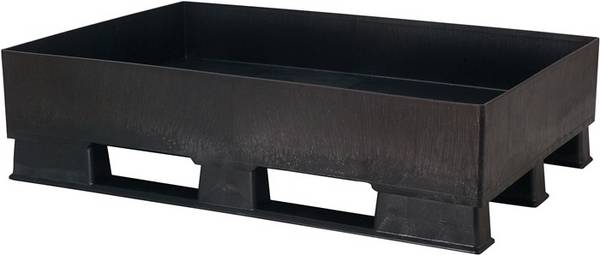 Auffangwanne 140l L1200xB800xH310mm PE o.Gitterrost