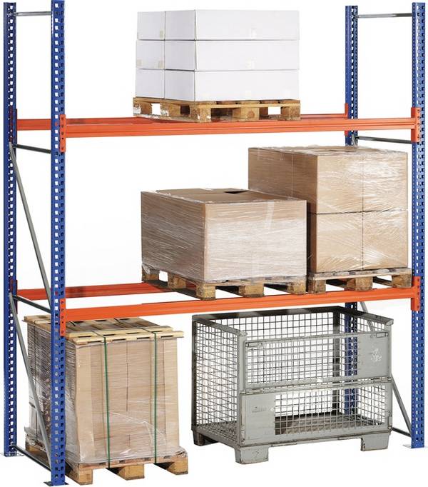 Ständerrahmen SR 100/20 H2200xB100xT800mm enzianblau,RAL 5010 ku.-besch.META