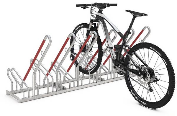Fahrradständerreihenanlage 2506 XBF 1-s.90Grad verz.Anz.Radstände 6 z.Schr.WSM